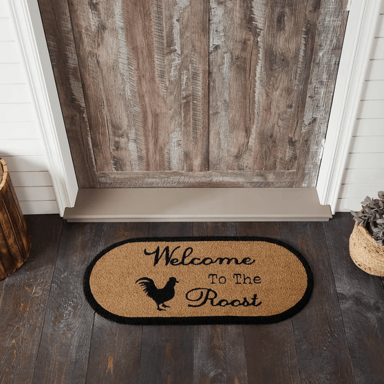 VHC Down Home Welcome To the Roost Coir Rug 