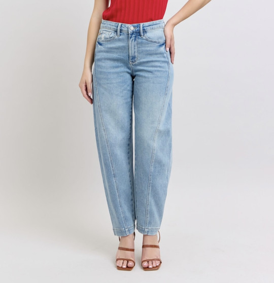 Judy Blue High Waist Barrel Leg Jeans