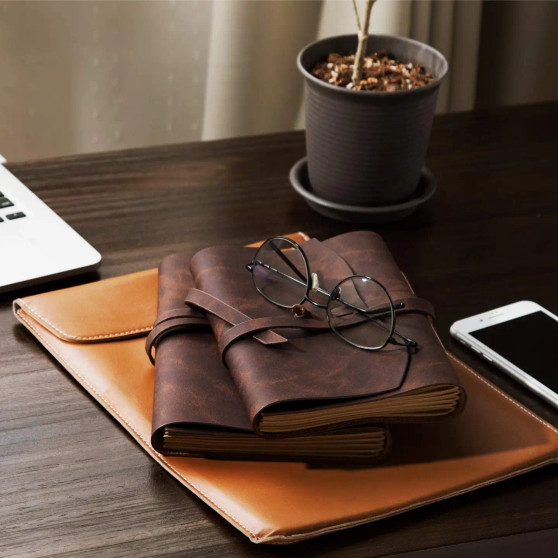 Leather Journal Dark Brown Wrap
