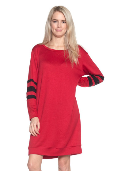 Long Sleeve Varsity Dress