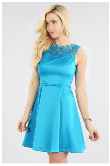 Satin and Lace Dress