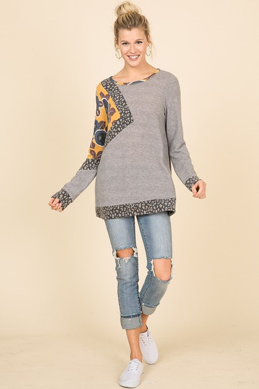 PRINT MIX & MATCH SWEATER