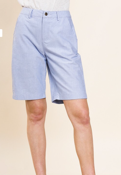 UMGEE Bermuda Shorts with Pockets and Button Fly with Zipper