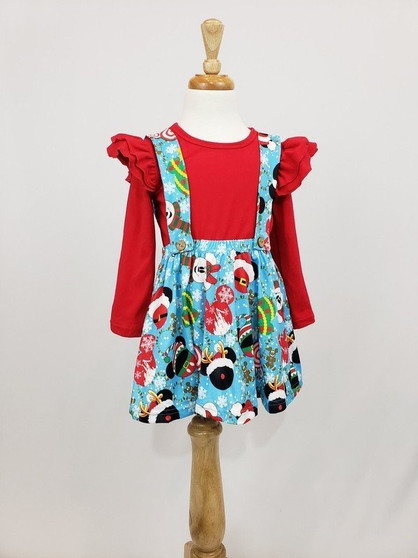 Clover Cottage Toddler's Mickey Christmas Jumper Set