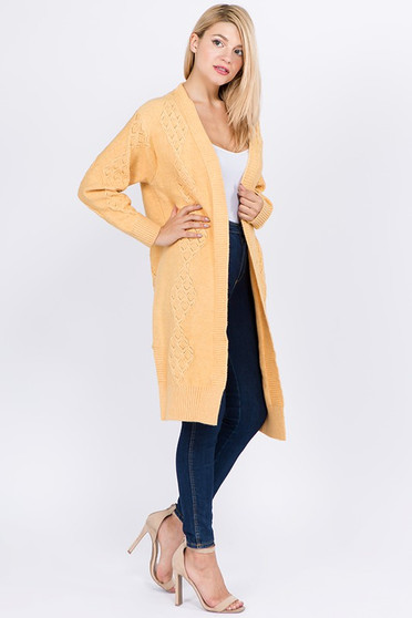 ALY DALY Long Sleeve Cardigan Sweater 