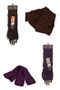 Knit Arm Warmers With Thumb Hole Various Colors