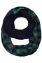 C. C. Buffalo Plaid Knit Infinity Scarf Various Colors