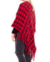 HANA Buffalo Plaid Poncho