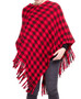 HANA Buffalo Plaid Poncho