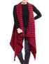 HANA Reversable Buffalo Plaid Vest