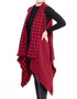 HANA Reversable Buffalo Plaid Vest