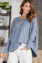 EASEL MELANIE KNIT LONG SLEEVE TOP