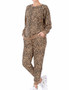 FRENCH TERRY LEOPARD TOP, JOGGER AND MASK 3 PC SET