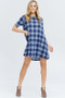 PAPERMOON Ellie 3/4 Sleeve Checked Dress