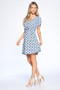 HELENA FRONT KNOT V-NECK DRESS