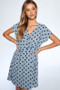 HELENA FRONT KNOT V-NECK DRESS