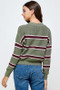 CROPPED STRIPE SWEATER