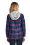 INSO Flannel Plaid Shirts Blouse with Hoodie