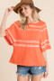 CES FEMME Yarn Dyed Light Knit Top