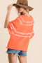 CES FEMME Yarn Dyed Light Knit Top