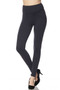 Solid Leggings With Yoga Waist