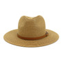 Women's Straw Hat with Buckle Band 2 Colors Available