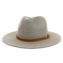 Women's Straw Hat with Buckle Band 2 Colors Available