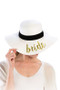 BRIDE EMBROIDERED FLOPPY SUN HAT