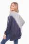 OVERSIZED SLOUCHY SWEAT TOP DIAGONAL OMBRE DIP DYE