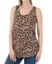 LEOPARD SLEEVELESS ROUND NECK TANK TOP IN 2 COLORS