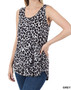 LEOPARD SLEEVELESS ROUND NECK TANK TOP IN 2 COLORS