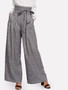 High Waist Box Pleated Palazzo Pants