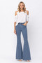 Judy Blue High Waist Pin Stripe Super Flare Jeans 