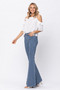 Judy Blue High Waist Pin Stripe Super Flare Jeans 