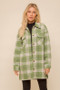 HEM AND THREAD Plaid Button Down Shacket (Jacket)