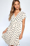 HELENA FRONT DETAIL POLKA DOT DRESS 