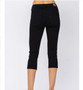 JUDY BLUE MID-RISE BLACK SKINNY CAPRI JEANS