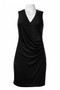 WALTER BAKER SLEEVELESS DRAPED SOLID JERSEY DRESS