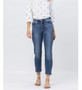 JUDY BLUE MIDRISE CLEAN NON-DISTRESSED BOYFRIEND JEANS