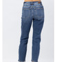 JUDY BLUE MIDRISE CLEAN NON-DISTRESSED BOYFRIEND JEANS