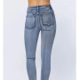 Judy Blue Plus Size High Rise Heavy Hand Sand Skinny 