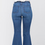 Judy Blue Bell Bottom Jeans with Fringe Cuff 