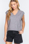 Active Basic Womens V-Neck Cropped Sweater Vest