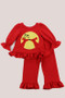 Lele for Kids CHRISTMAS Toddler Girls Ruffles Long Sleeves Play Wear Set (12m-4t)