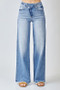 RISEN MIDRISE CROSSOVER WIDE LEG JEANS
