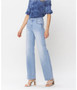 JUDY BLUE HIGH WAIST POCKET DETAILS WIDE LEG JEANS