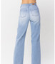 JUDY BLUE HIGH WAIST POCKET DETAILS WIDE LEG JEANS