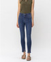 JUDY BLUE HIGH WAIST FRONT SEAM AND SLIT SKINNY JEANS