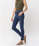 JUDY BLUE HIGH WAIST FRONT SEAM AND SLIT SKINNY JEANS