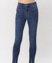 JUDY BLUE HIGH WAIST FRONT SEAM AND SLIT SKINNY JEANS